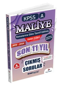 Dizgi Kitap Yayınları 2026 KPSS A Grubu Maliye Çıkmış Sorular Son 10 Yıl Konularına Göre Çözümlü