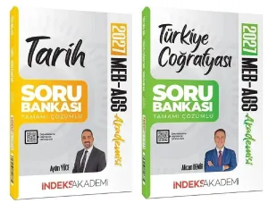 İndeks Akademi 2027 MEB-AGS Tarih ve Türkiye Coğrafyası Soru Bankası 2'li Set