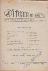 Türke Doğru Dergisi - Sayı: 29    4  Nisan