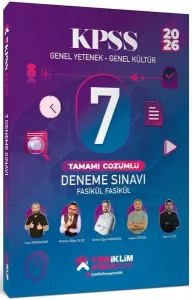 Yediiklim Yayınları 2026 KPSS Atölye Serisi Genel Yetenek Genel Kültür Fasikül Fasikül 7 Deneme Sınavı Tamamı Çözümlü