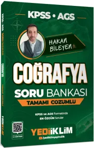 Yediiklim Yayınları 2027 KPSS AGS Coğrafya Tamamı Çözümlü Soru Bankası