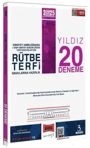 Yargı Yayınları 2025 Rütbe Terfi Sınavlarına Hazırlık Yıldız 20 Deneme
