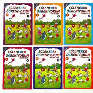 İlkokula Hazırlık 3-4 Yaş Çıkartmalı Boyamalı Etkinlikli Eğlenerek Öğreniyorum Eğitim Seti (6 Kitap)