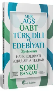 Özdil Akademi ÖABT MEB-AGS Türk Dili ve Edebiyatı Halk Edebiyatı Sorularla Tekrar Soru Bankası Çözümlü