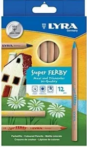 LYRA SÜPER FERBY 12 li NATUREL KURUBOYA KALEMİ