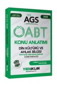 SÜPER FİYAT Yediiklim Yayınları 2025 MEB-AGS ÖABT Din Kültürü ve Ahlak Bilgisi Öğretmenliği Konu Anlatımı