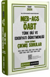 Pegem Yayınları 2026 MEB AGS ÖABT Türk Dili ve Edebiyatı Öğretmenliği Çıkmış Sorular