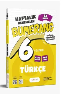GÜNAY 6.SINIF BUMERANG 32 HAFTALIK TÜRKÇE DENEMELERİ