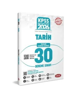 Data Yayınları 2026 KPSS Ultra Serisi Tarih 30 Deneme Sınavı