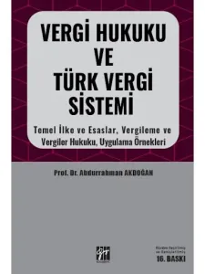Vergi Hukuku ve Türk Vergi Sistemi