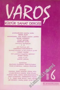 Varoş Kültür Sanat Dergisi - Sayı: 6      Mart - Nisan - Mayıs