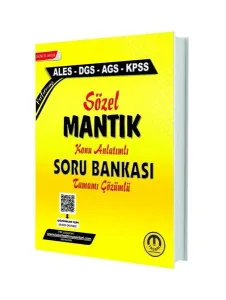 Tasarı Yayınları ALES DGS KPSS MEB-AGS Sözel Mantık Konu Anlatımlı Soru Bankası Çözümlü