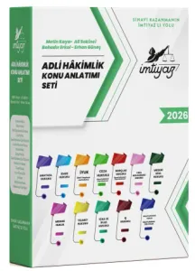İmtiyaz  Adli Hâkimlik Ders Notu Seti 2026