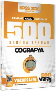 Yediiklim Yayınları 2026 KPSS AGS Son Viraj Serisi Coğrafya Tamamı Yazılı Çözümlü 500 Soruda Genel Tekrar Kampı