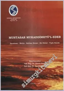 Muhtasar Mukaddimetül Edeb -         2023
