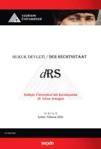 Yeditepe Üniversitesi Hukuk Devleti Dergisi Y:3 S:5 Şubat 2026