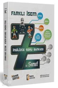 İsem Yayıncılık 2019 Farklı İsem 7. Sınıf İngilizce Soru Bankası