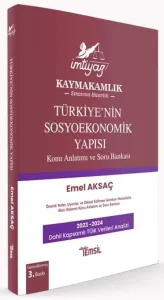 İMTİYAZ Kaymakamlık Türkiye'nin Sosyoekonomik Yapısı Konu Anlatımlı Soru Bankası