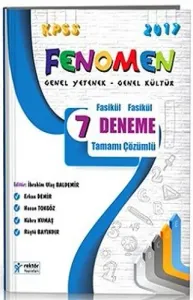 Rektör 2017 KPSS Fenomen GY GK Fasikül Fasikül 7 Deneme Tamamı Çözümlü