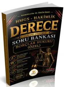Savaş Yayınları 2026 HUKAL HMGS-Hakimlik Derece Borçlar Hukuku Özel Hükümler Soru Bankası