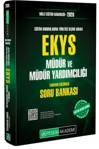 Pegem Yayınları 2026 EKYS Müdür Ve Müdür Yardımcılığı Soru Bankası