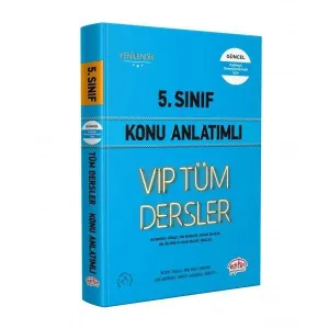 Editör 5. Sınıf VIP Tüm Dersler Konu Anlatımı Mavi Kitap 2022-YENİ
