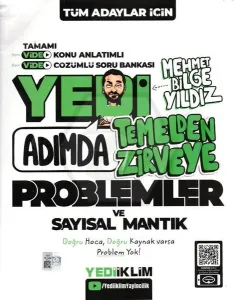 Yediiklim Tüm Adaylar için Yedi Adımda Temelden Zirveye Problemler ve Sayısal Mantık Video Konu Anlatımlı Video Çözümlü Soru Bankası