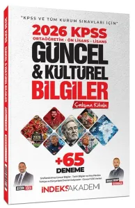 İndeks Akademi 2026 KPSS Güncel ve Kültürel Bilgiler Çalışma Kitabı (65 Deneme İlaveli)