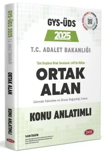 Data Yayınları 2025 Adalet Bakanlığı GYS-ÜDS Ortak Alan Konu Anlatımlı