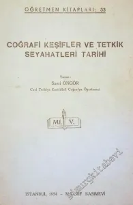 Coğrafi Keşifler ve Tetkik Seyahatleri Tarihi -        1954