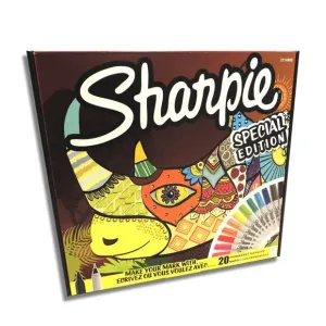 Sharpie Fine Permanent markör 20li Karışık kutu- Gergedan