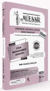 MÜESSİR 2026 Hakimlik Ceza Muhakemesi Hukuku Orijinal Çıkmış Soru Bankası Çözümlü