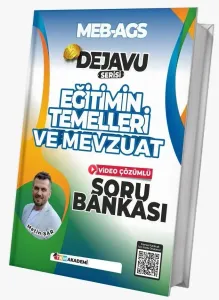 TKM Akademi 2026 MEB-AGS Eğitimin Temelleri ve Mevzuat DEJAVU Soru Bankası Çözümlü
