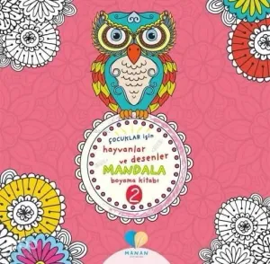 Çocuklar İçin Hayvanlar ve Desenler Mandala Boyama Kitabı-2