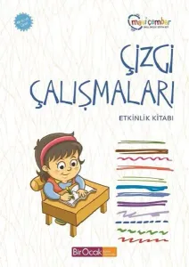 Çizgi Çalışmaları Etkinlik Kitabı - Mavi Çember (48 Ay ve Üzeri / Spiralli)