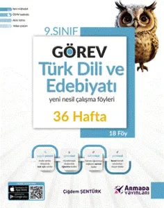 Armada Yayınları Görev 9. Sınıf Türk Dili ve Edebiyatı Yeni Nesil Çalışma Föyleri (36 HAFTA)
