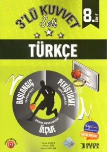 İşleyen Zeka Yayınları 8. Sınıf Türkçe 3'lü Kuvvet Serisi Seti