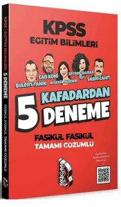 2021 KPSS Eğitim Bilimleri 5 Kafadardan Tamamı Çözümlü 5 Deneme