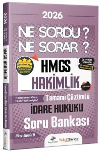 Dizgi Kitap Yayınları 2026 Hukuk Atölyesi HMGS Hakimlik İdare Hukuku Ne Sordu Ne Sorar Soru Bankası Çözümlü
