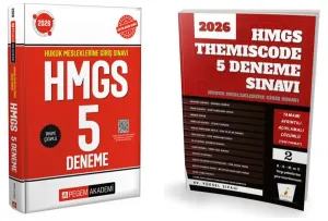 SÜPER FİYAT - Pegem Yayınları 2026 HMGS Tamamı Çözümlü 5 Deneme  + Pelikan Yayınları HMGS Themiscode  Tamamı Çözümlü 5 Fasikül Deneme 2 li Set