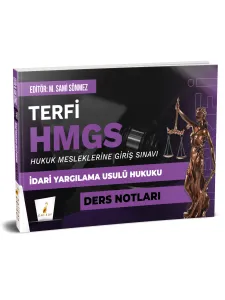 Terfi HMGS İdari Yargılama Usulü Hukuku Ders Notları