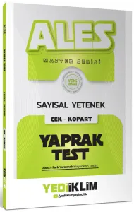 Yediiklim Yayınları 2027 ALES Master Seris Sayısal Yetenek Çek Kopart Yaprak Test