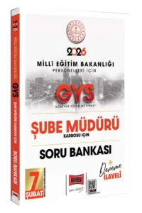 Yargı Yayınları 2026 MEB Personelleri İçin GYS Şube Müdürü Kadrosu İçin Deneme İlaveli Soru Bankası