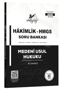 İmtiyaz 2026 HMGS Hakimlik Medeni Usul Hukuku Soru Bankası