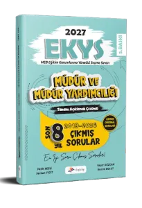 Dizgi Kitap Yayınları 2027 MEB EKYS Müdür ve Müdür Yardımcılığı Tamamı Açıklamalı Çözümlü Son 8 Yıl Çıkmış Sorular
