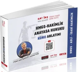 Savaş Yayınları 2026 Adli İdari Hakimlik HMGS Anayasa Hukuku Video Takip Ders Notu Konu Anlatımı