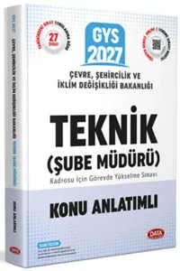 Data Yayınları 2027 Çevre, Şehircilik ve İklim Değişikliği Bakanlığı Teknik (Şube Müdürü) Konu Anlatımlı