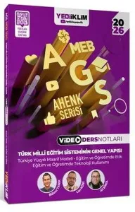 Yediiklim Yayınları 2026 MEB AGS Ahenk Serisi Türk Milli Eğitim Sisteminin Genel Yapısı Video Ders Notları