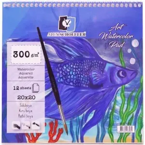 ALEX 20X20 300gr 12Lİ SPİRALLİ SULUBOYA DEFTERİ