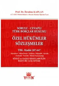 Türk Borçlar Hukuku Özel Hükümler Sözleşmeler
